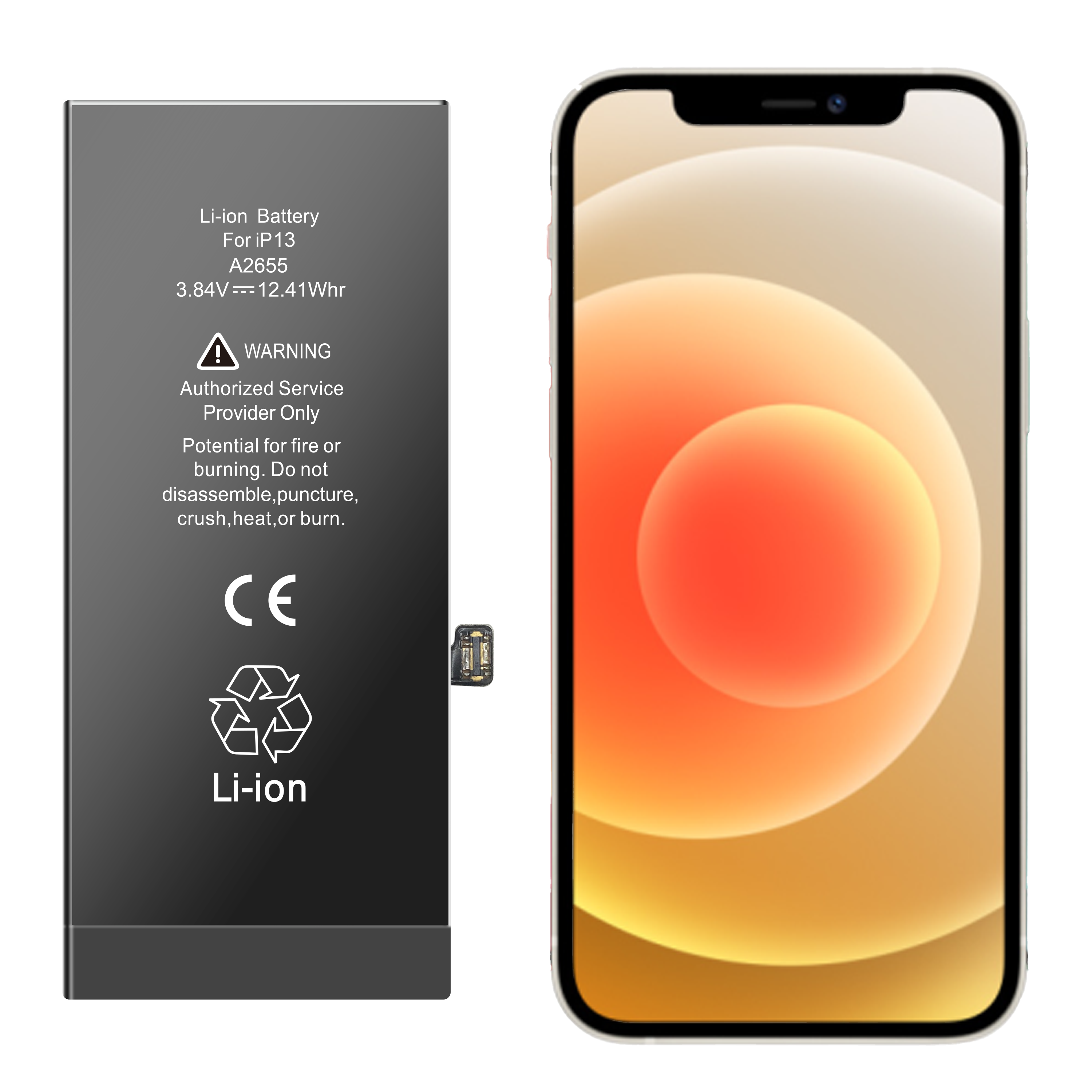 Replacement Battery For iPhone 13 (Aftermarket) — view 2