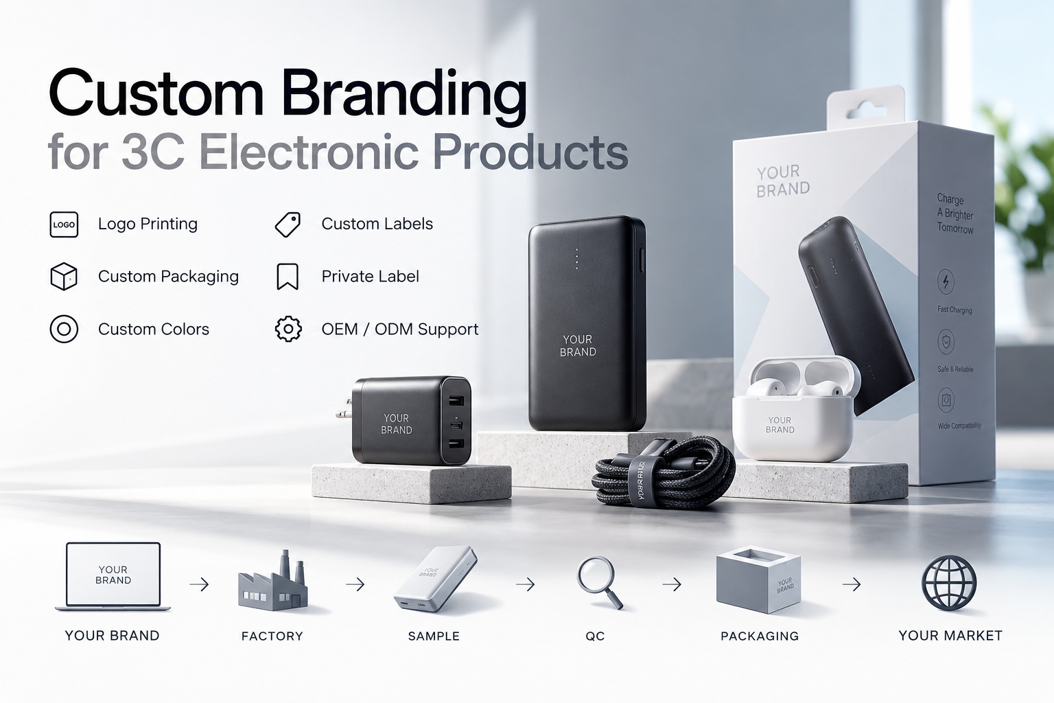 CUSTOM BRANDING FOR 3C